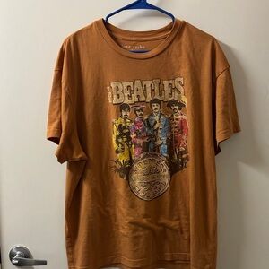 Love Tribe Unisex Mustard Yellow Beatles Graphic Tee